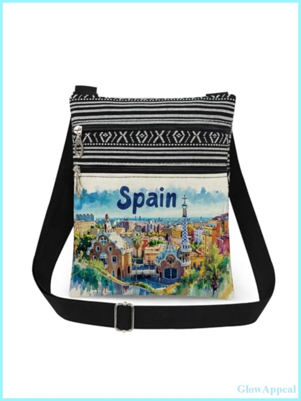 Polyester Spain Crossbody Bag Adjustable Strap